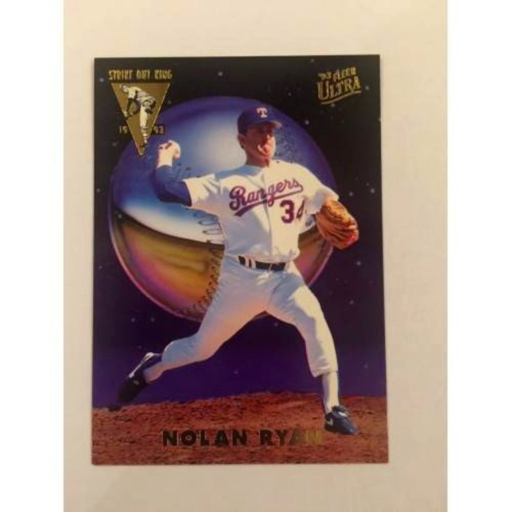 1993 Fleer Ultra NOLAN RYAN Strike Out King (4 of 5) Rangers (021)